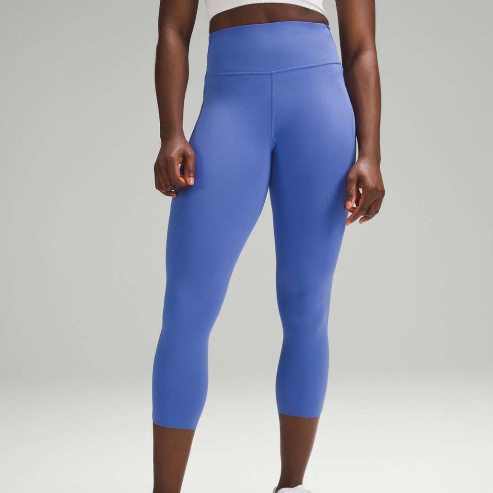 Lululemon Fast and Free High-Rise Crop 23" *Pockets Wild Indigo Size 12